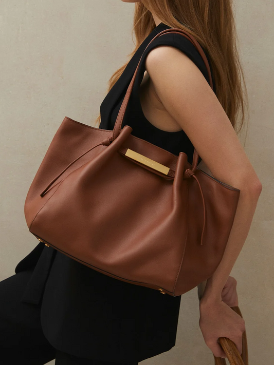 Spanish Leathers Brown Shopper Bag