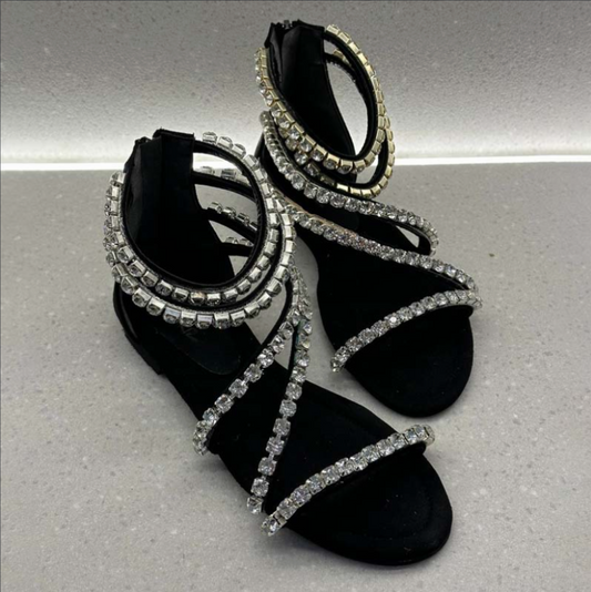 Rhinestone-embellished Sandals
