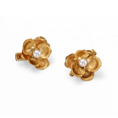 Floral Pearl Clip Set Of 2