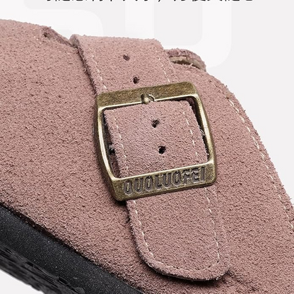 Mule Clogs Shoes Summer PU Leather Slip On Sandal