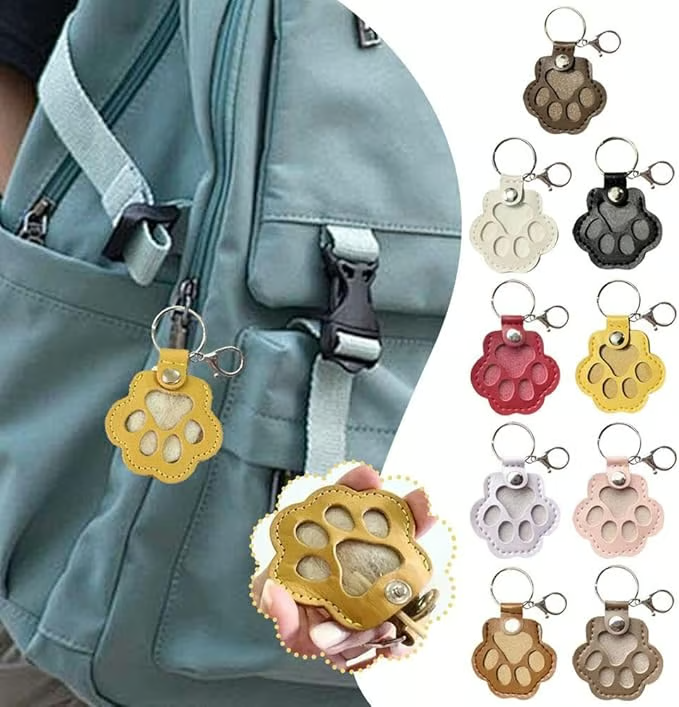 Keychain Made Of Leather To Remember Your Pet