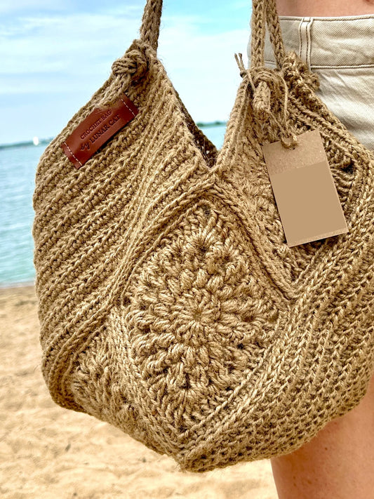 Jute Tote Bag Crochet Pattern