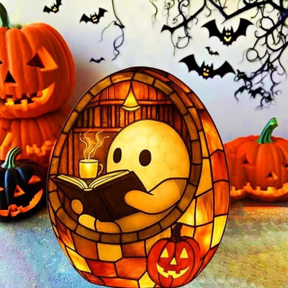 3D Stained Resin Halloween Ghost Lamp