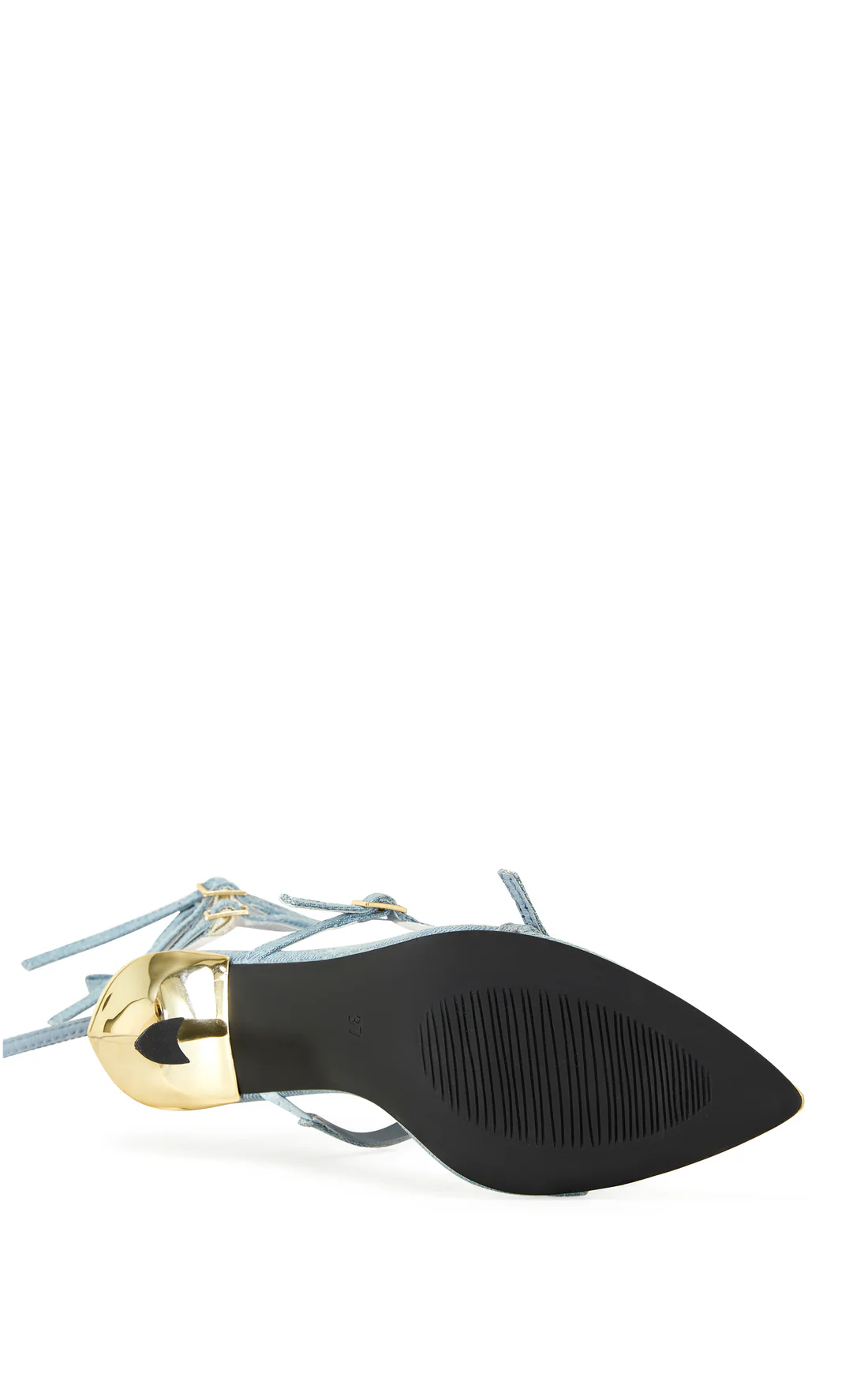 DENIM STILETTO SANDAL