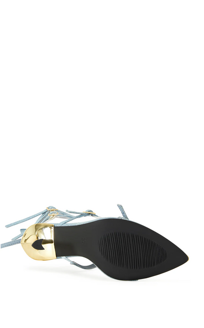 DENIM STILETTO SANDAL