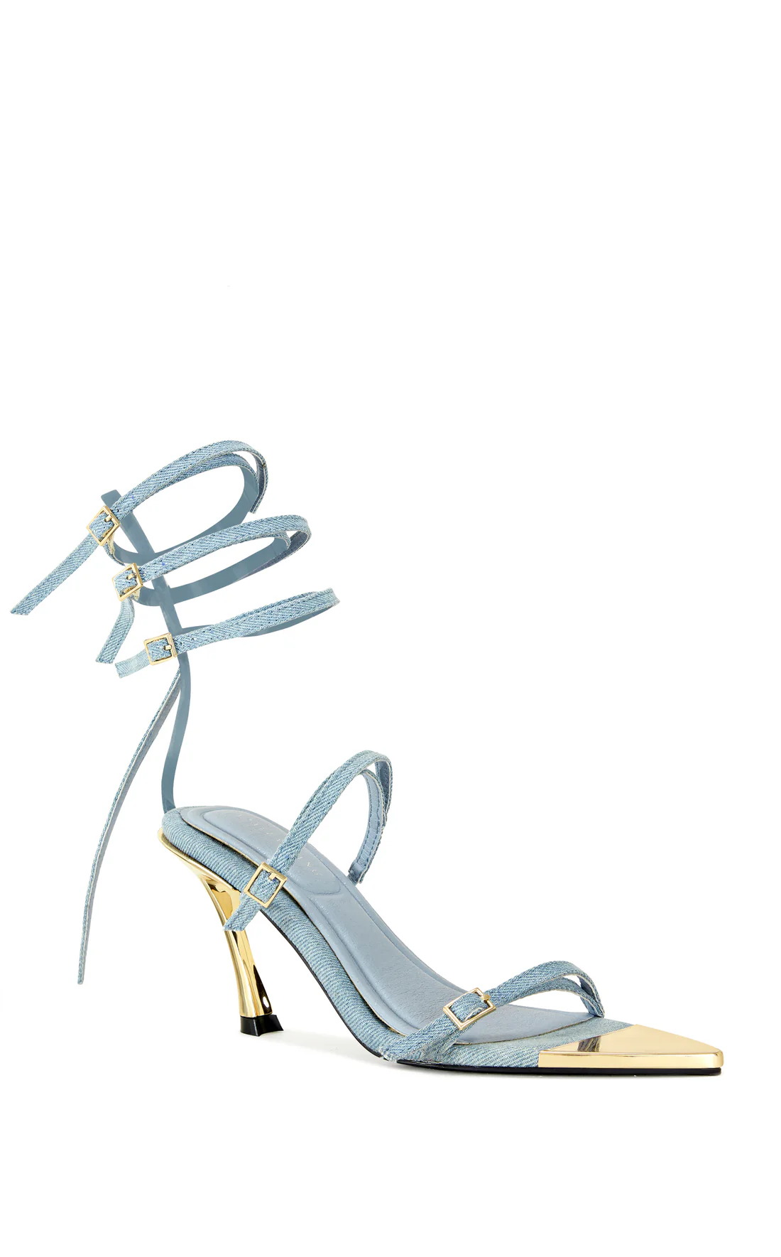 DENIM STILETTO SANDAL