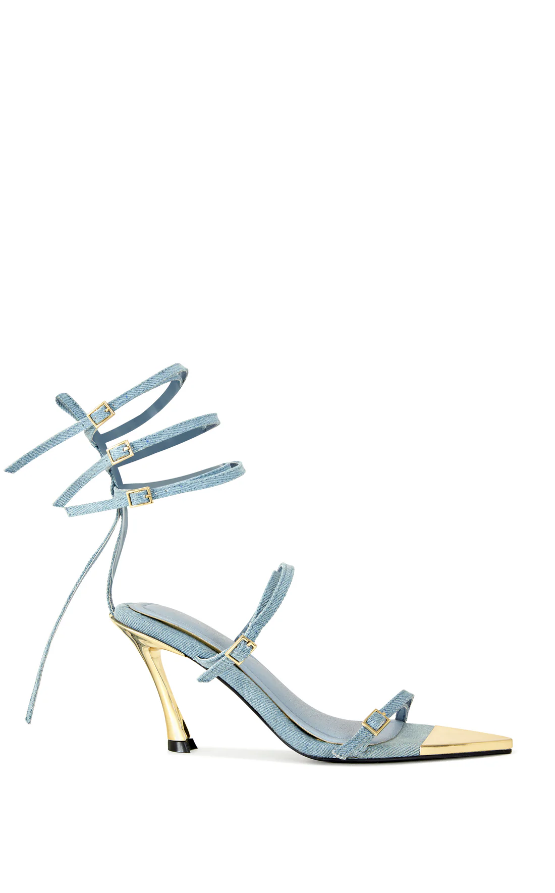 DENIM STILETTO SANDAL