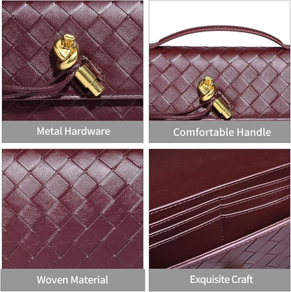 Trendy Woven Evening Clutch Purses For Women Evening Bags