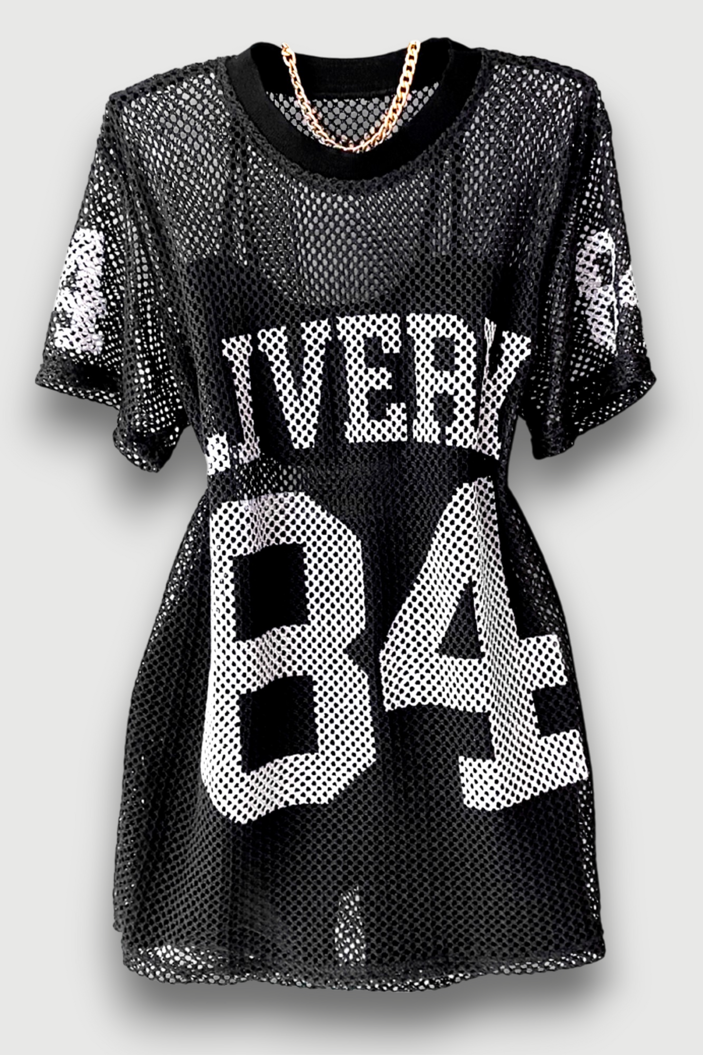 No. 84 Loose Mesh Top, Vest, and Shorts 3-Piece Set