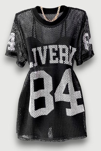 No. 84 Loose Mesh Top, Vest, and Shorts 3-Piece Set