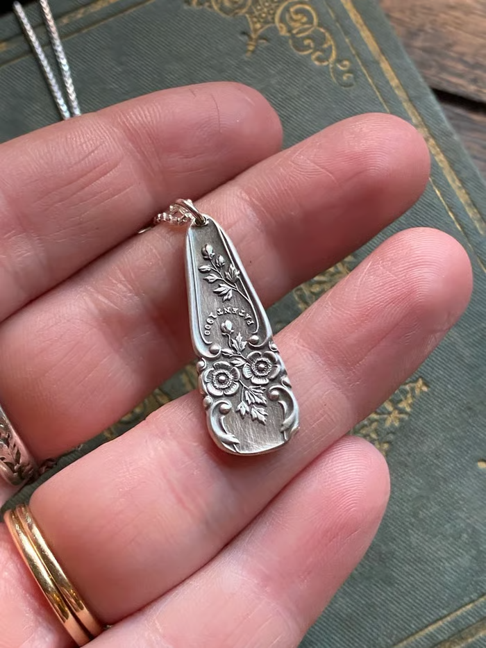 Handmade Sterling Spoon Necklace