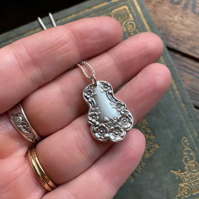 Handmade Sterling Spoon Necklace