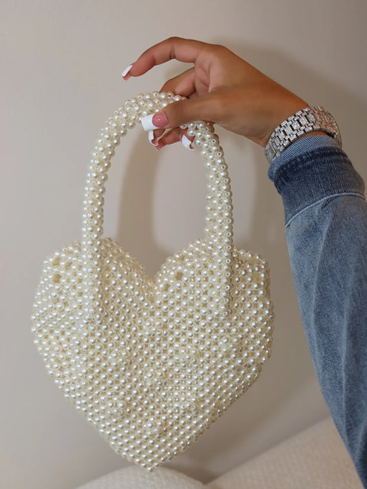 Pearl of The Heart Purse Bag