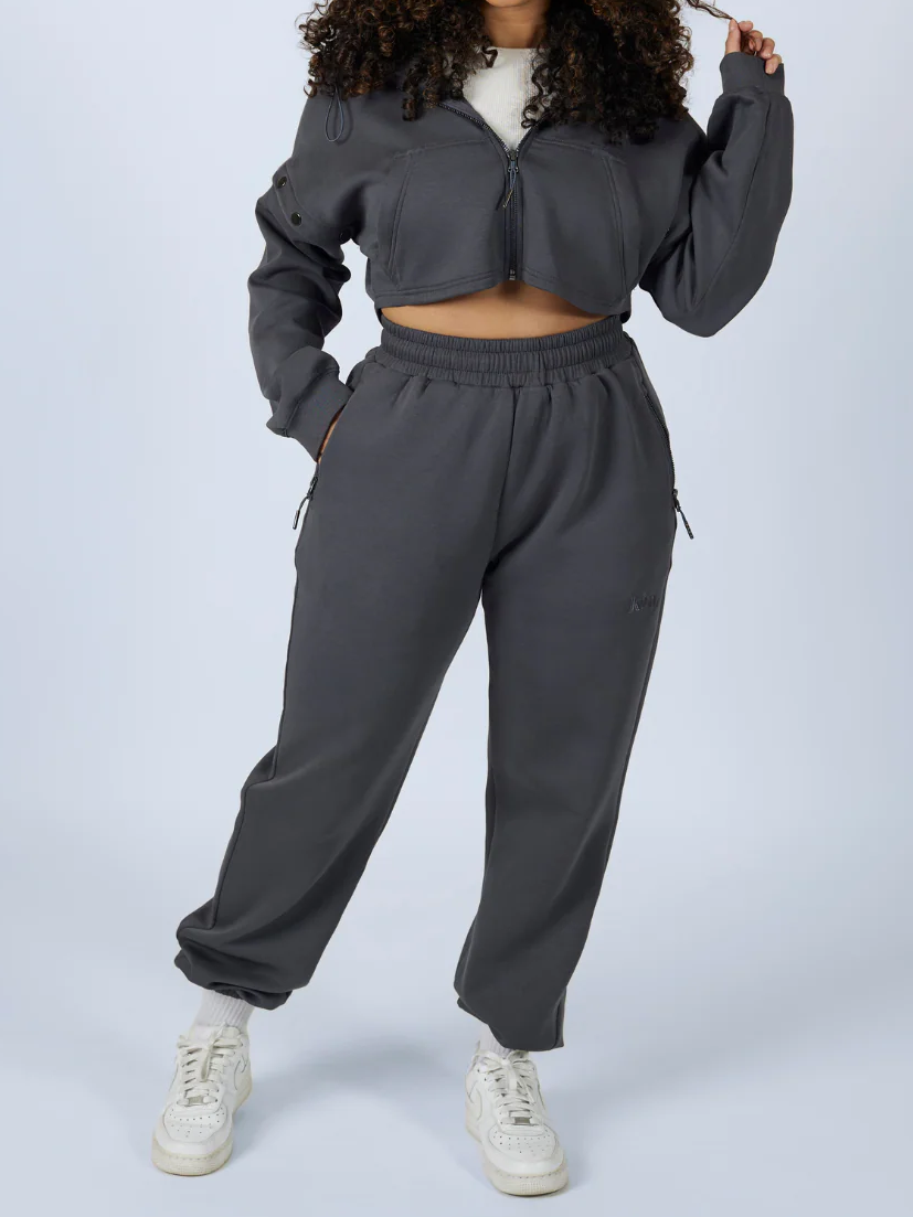 Hooded Detachable Sleeve Pants Suit