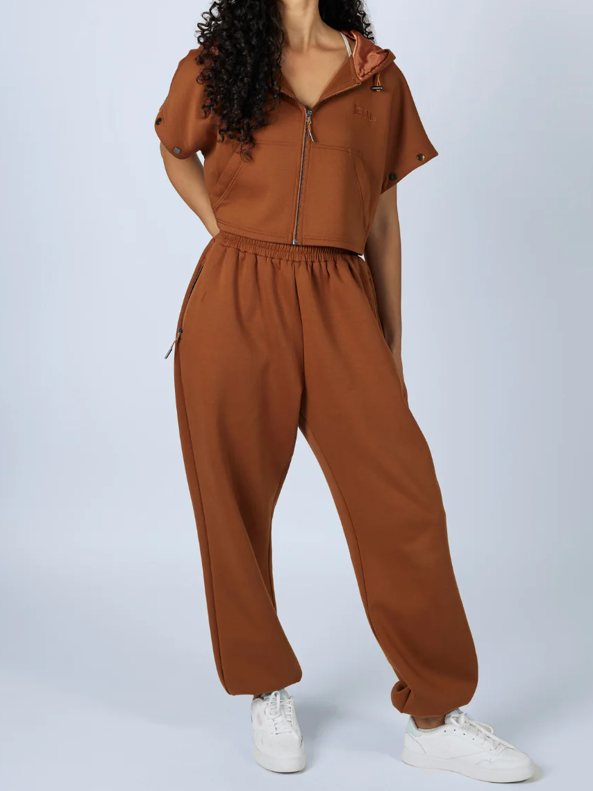 Hooded Detachable Sleeve Pants Suit