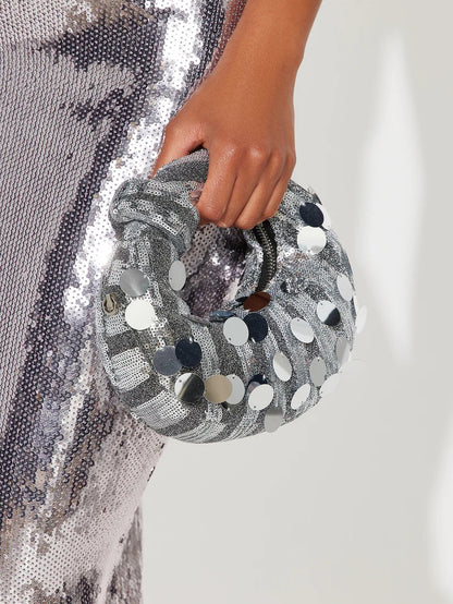 Sequin Dazzle All Night Clutch