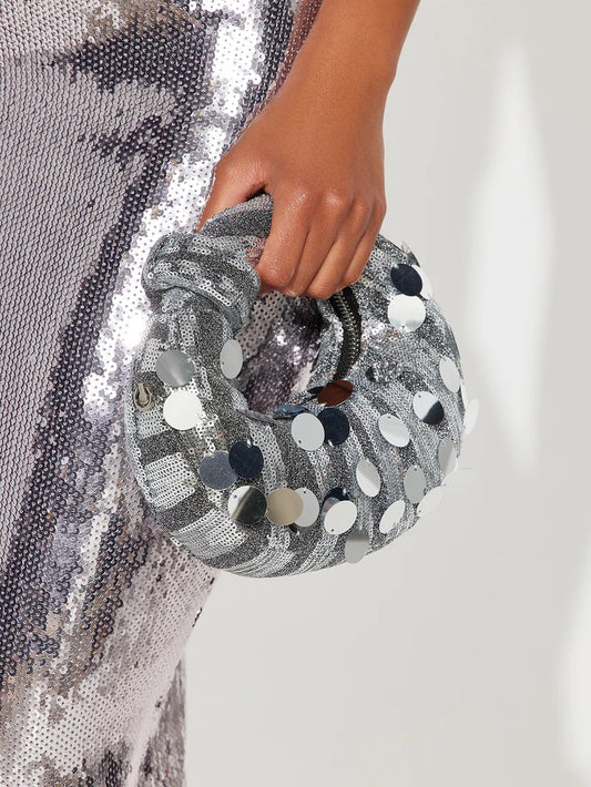 Sequin Dazzle All Night Clutch