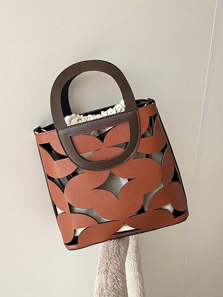 Hollow Leather Handbag