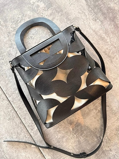Hollow Leather Handbag