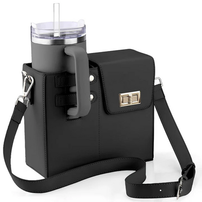 Crossbody Bag With Sports Water Bottle Holder For Women