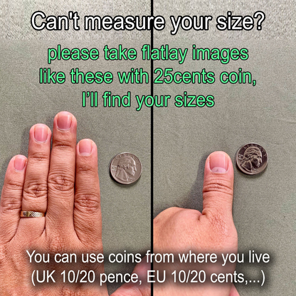 Custom Black Strokes Press On Nails