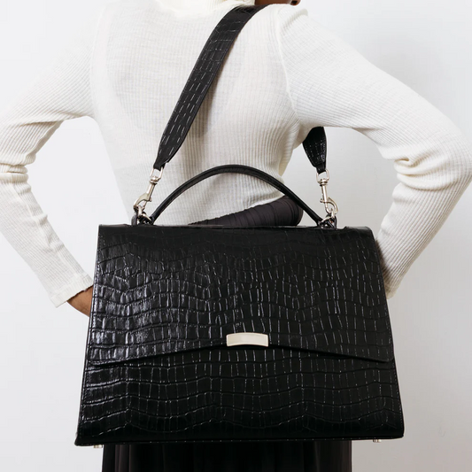 Black Croco Briefcase