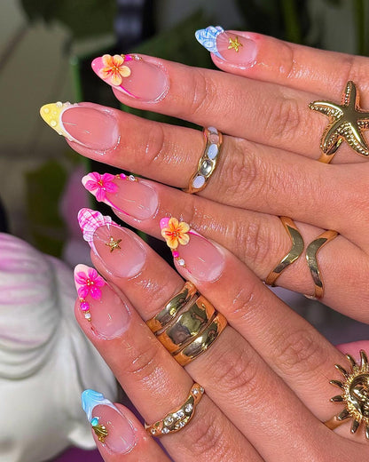 Beach Ocean Press On Nails
