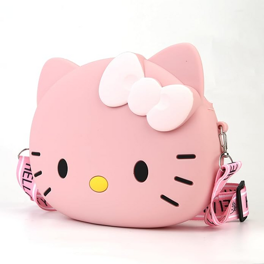 Large Hello Kitty Silicone Adjustable Crossbody Bag