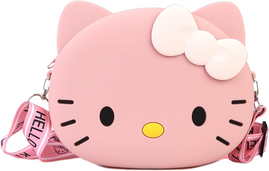 Large Hello Kitty Silicone Adjustable Crossbody Bag