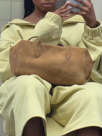 Zipper Hooded Sweatshirt Set