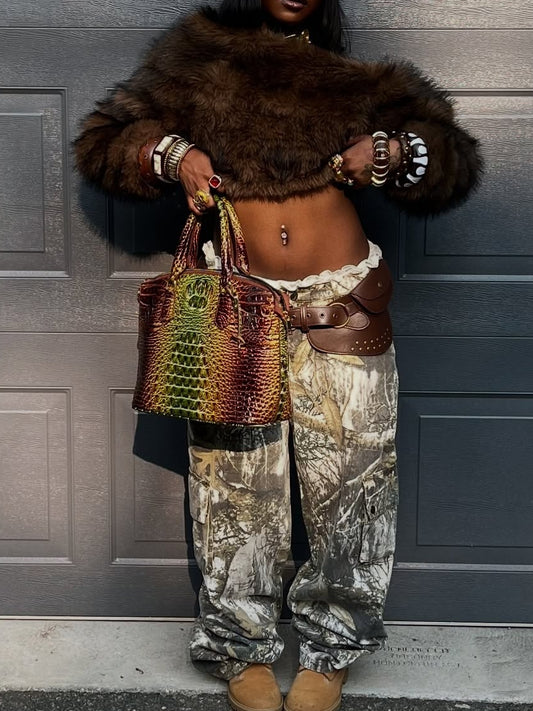 Plush Off-the-shoulder Top