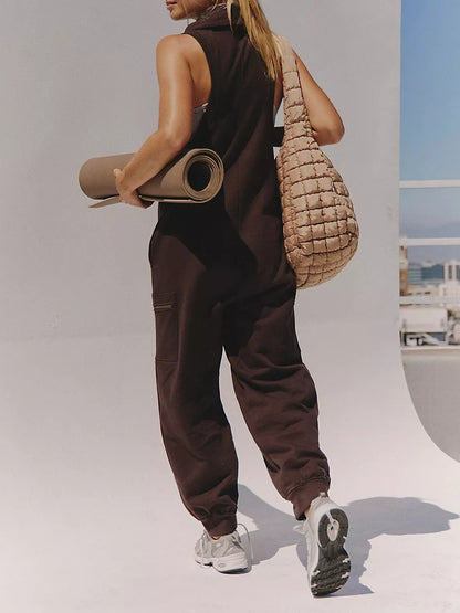Casual Sleeveless Jumpsuit