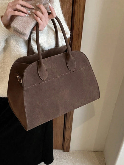 Suede LeatherTote Bag