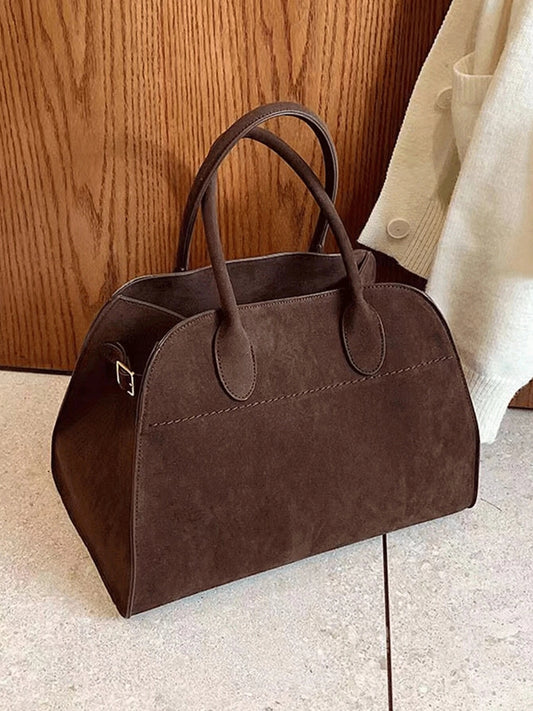 Suede LeatherTote Bag