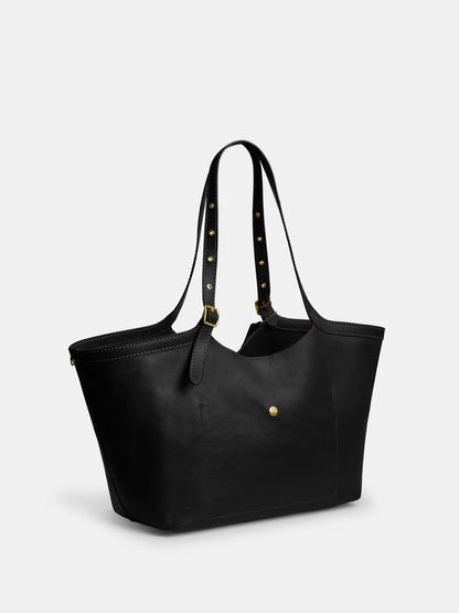 Grain Leather Tote Bag