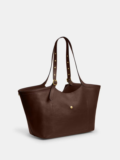 Grain Leather Tote Bag