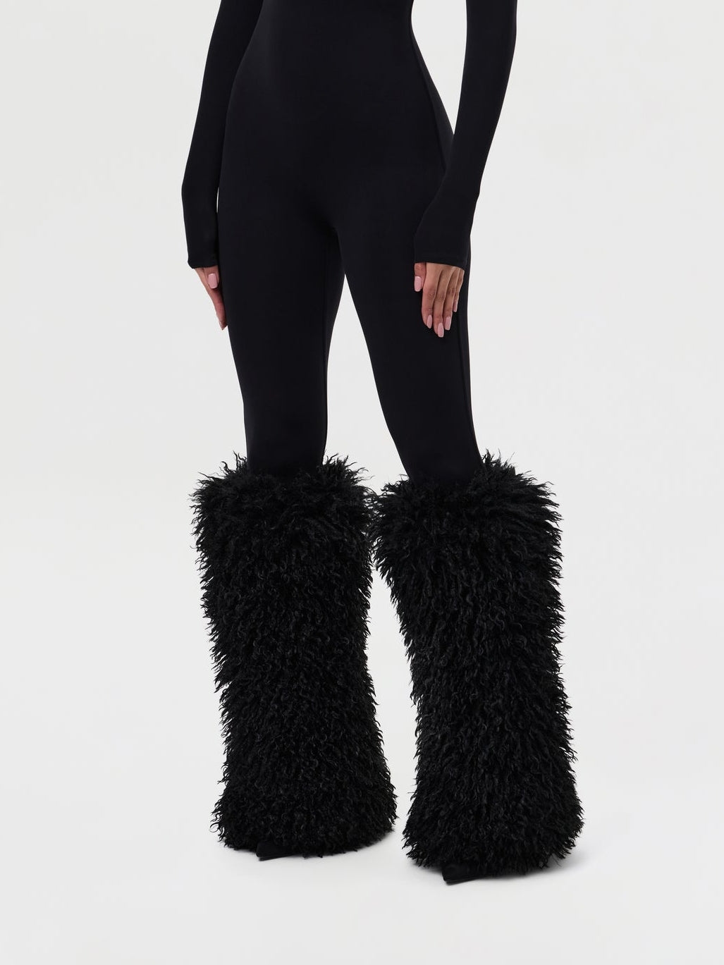 Faux Fur Plush Leg Warmers
