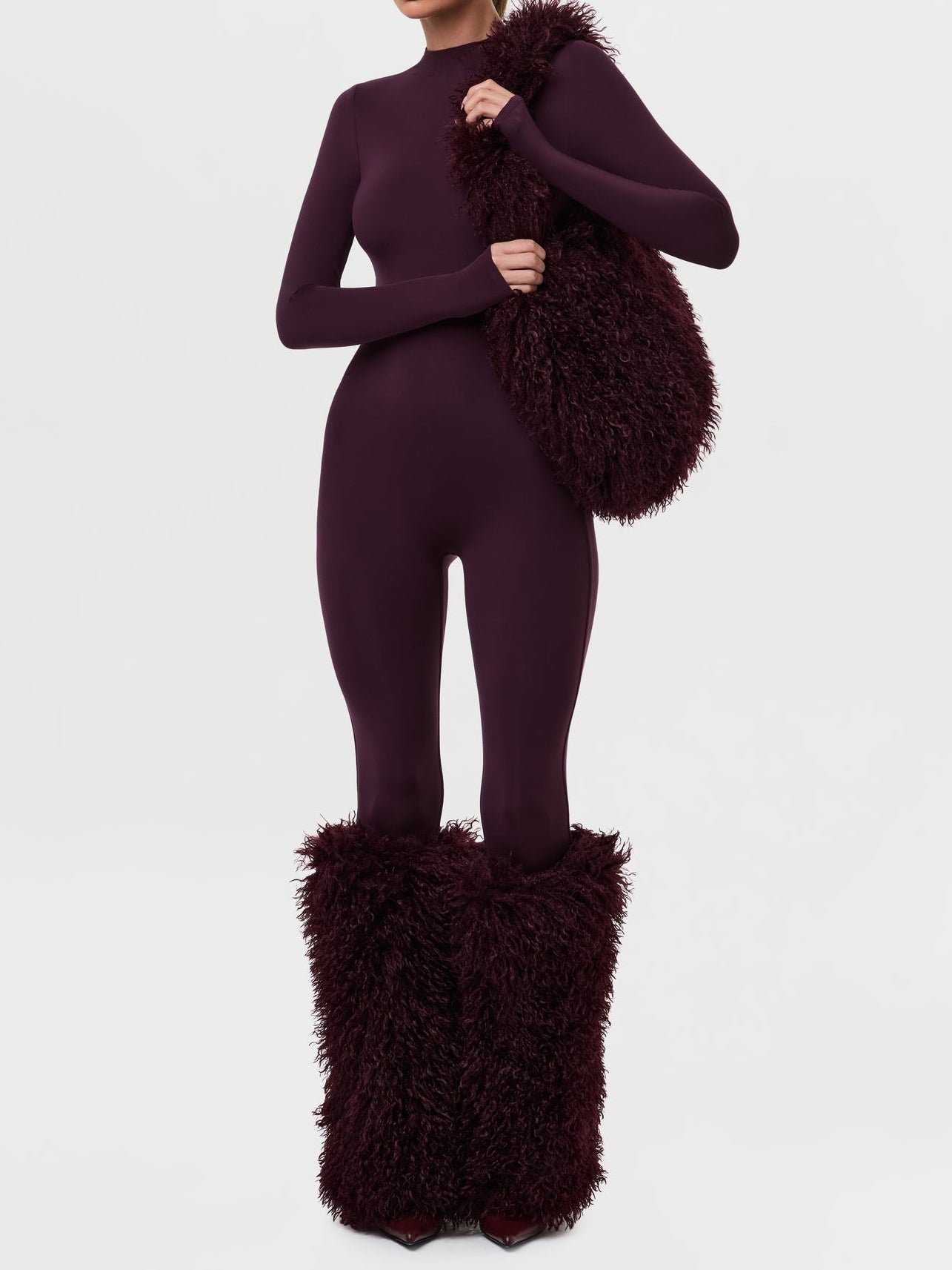 Faux Fur Plush Leg Warmers