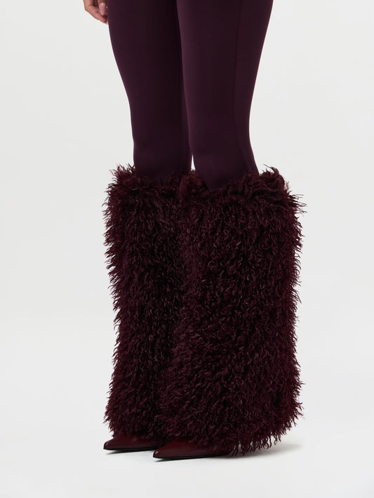 Faux Fur Plush Leg Warmers