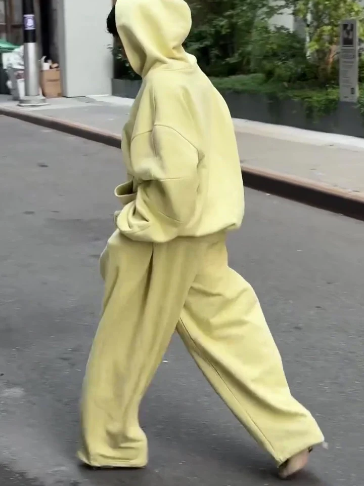 Hooded Solid Color Zipper Suit