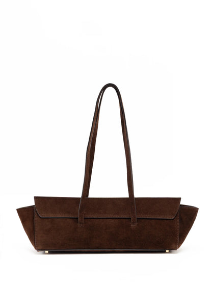 Suede & Leather Large Capacity Handbag Shoulder Bag