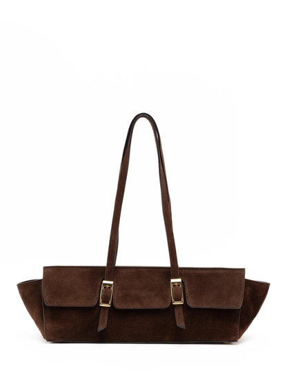 Suede & Leather Large Capacity Handbag Shoulder Bag