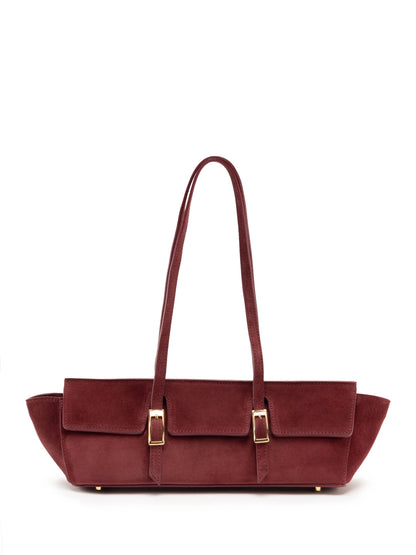 Suede & Leather Large Capacity Handbag Shoulder Bag
