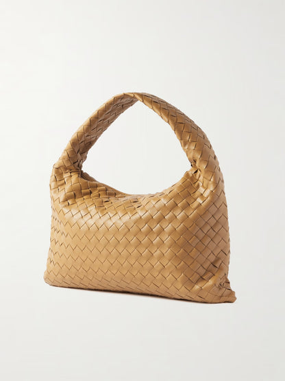 Large Leather And Denim Tote