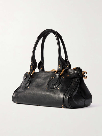 Embellished Leather Tote