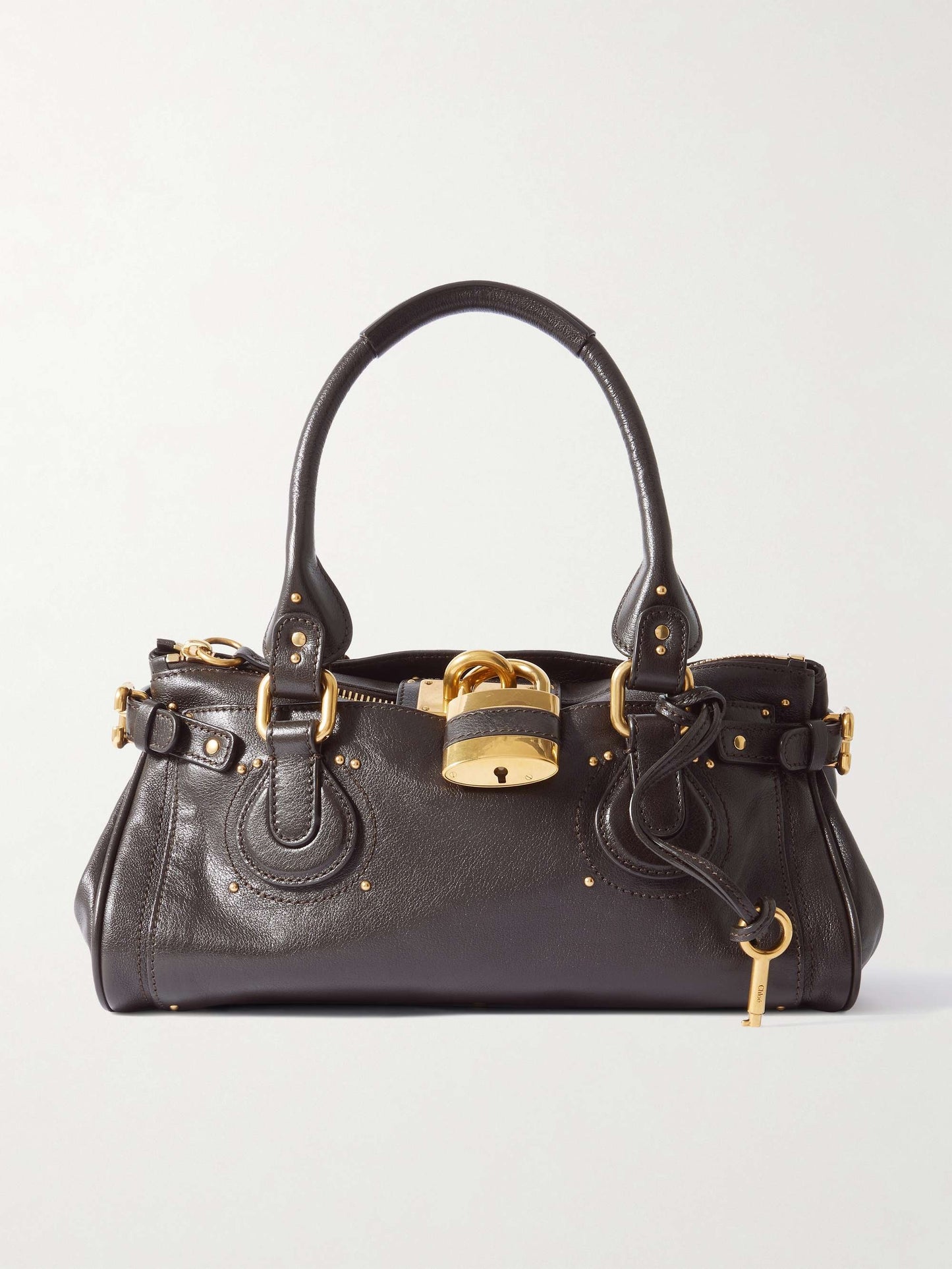 Embellished Leather Tote