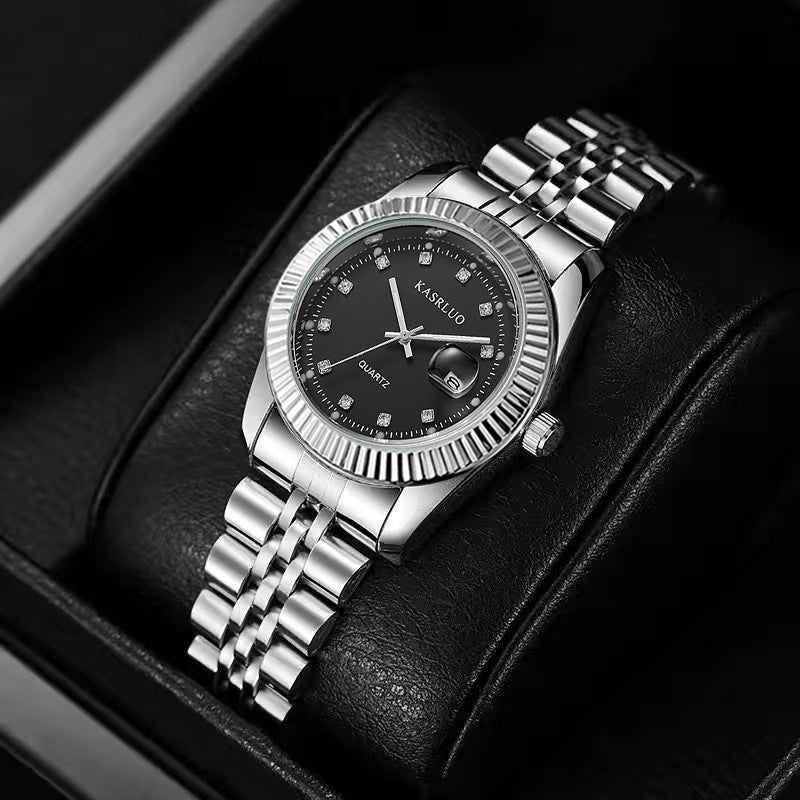 Silver Diamond Dial Two Tone Jubilee Bracelet Watch