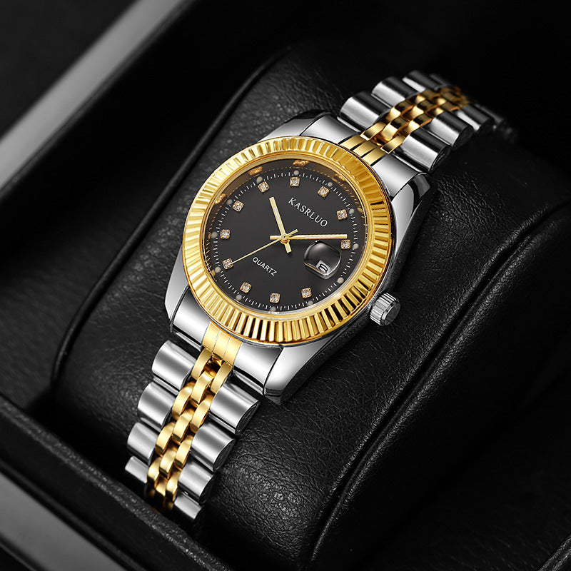 Silver Diamond Dial Two Tone Jubilee Bracelet Watch