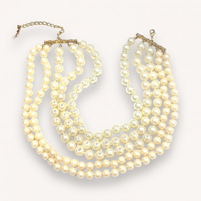 Imitation Pearl Neck Chain