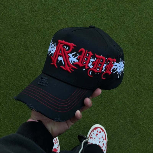 Fashion Distressed Embroidered Hat